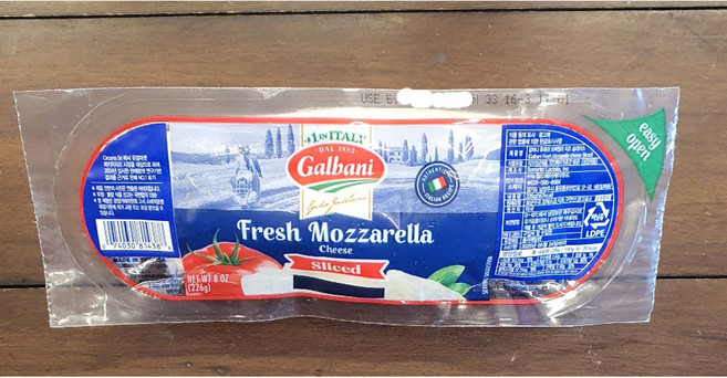 갈바니 후레쉬 모짜렐라 슬라이스 치즈 453g(냉장배송), 1개, 226g