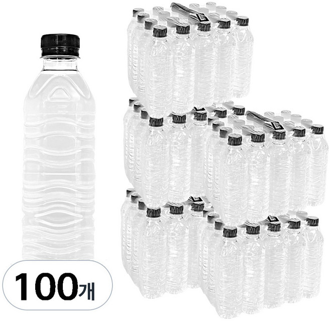 순창샘물 무라벨, 100개, 500ml