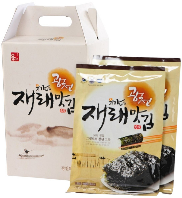 [광천 유가네 맛김] - 5호 재래맛김 25g 20봉, 1box, 10개