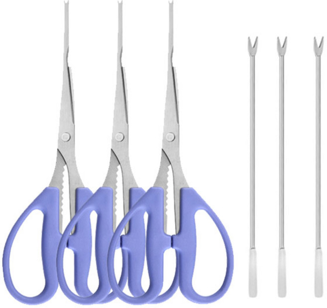 게가위 C타입 블루 3개 + 게포크 A타입 3개, 1개