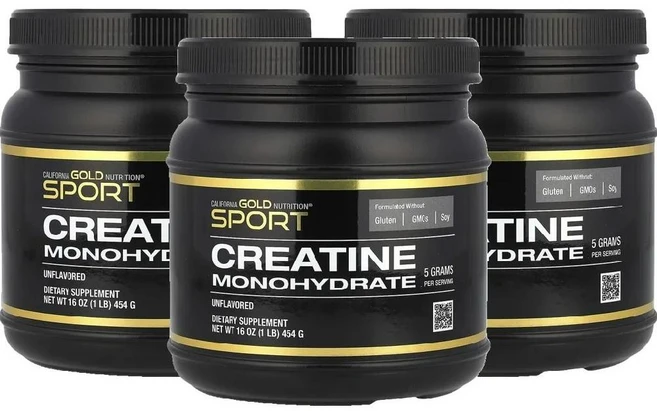 CGN 크레아틴 스포츠 일수화물 무맛 Creatine Monohydrate 454g 3병, 3개 - 쿠팡