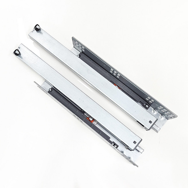 문주 무보링 댐핑 언더레일 335A250 책상 서랍 옷장 가구 뎀핑레일, 문주 무보링 언더레일335A-450mm, 1개, 문주 무보링 언더레일335A-450mm(1조)