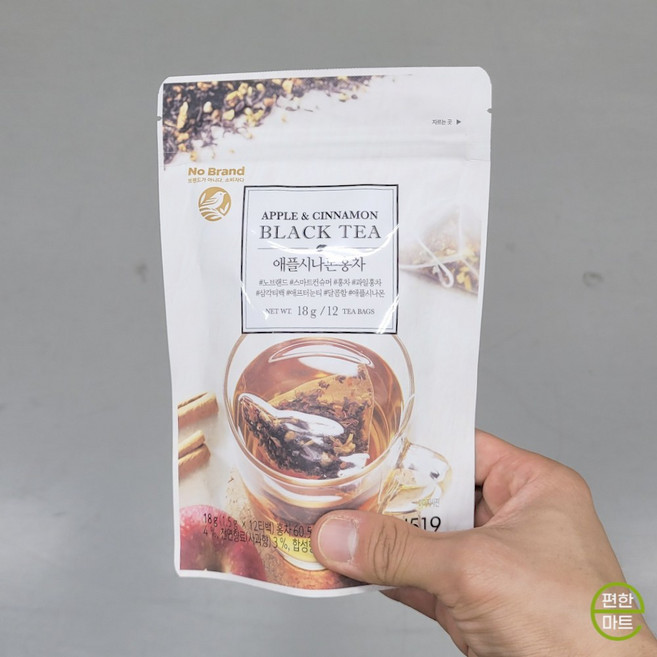 노브랜드 애플 시나몬 홍차 12입, 3개, 15g, 12개입, 1.5g