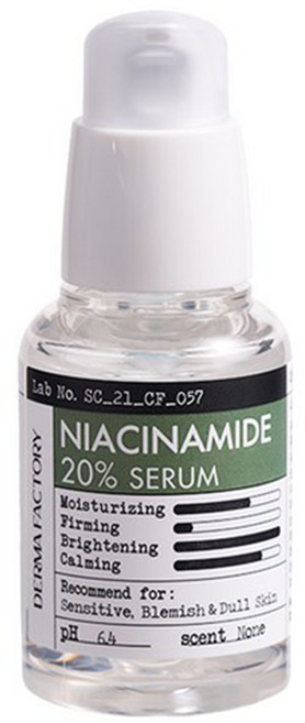 【官方授權】Derma Factory 20%煙酰胺精華液 30ml 1瓶, 1件