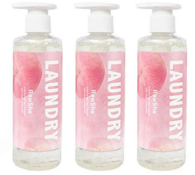 RawShe 桃 私密衣物手洗精, 1個, 手洗精3瓶