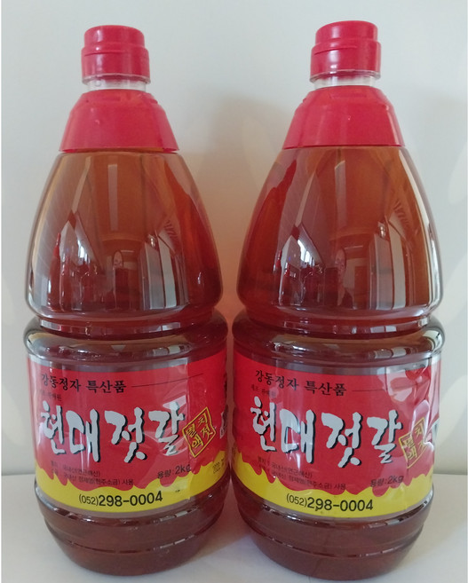 현대젓갈 멸치액젓(맑은액젓) 600g 1kg 2kg 4.5kg, 2개
