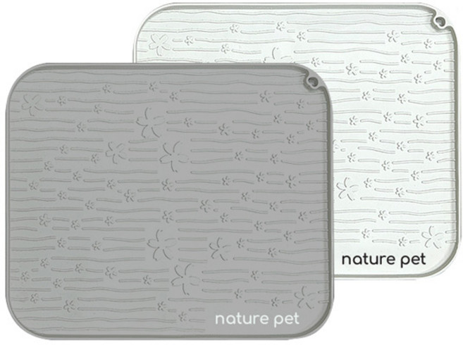 네이처펫 고양이 사막화방지 실리콘 모래매트, 1개, 그레이