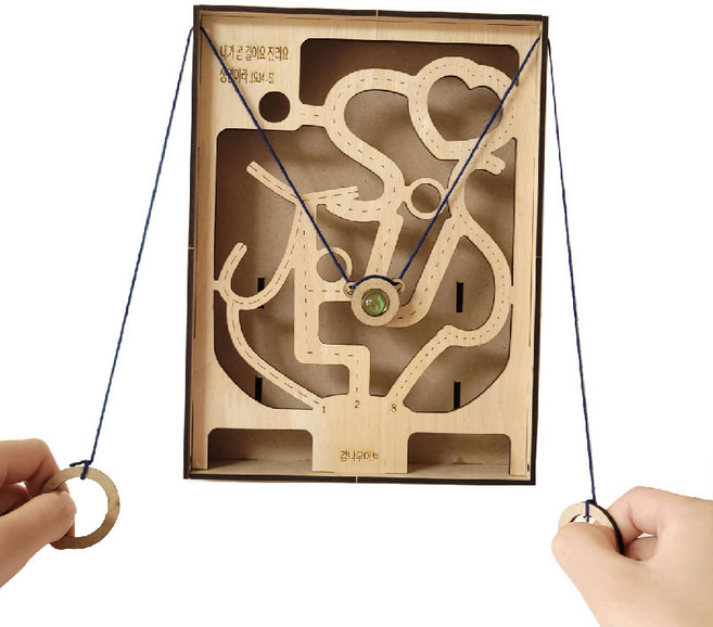 감나무아트 지저스핀볼미로보드게임 만들기 키트, 1개