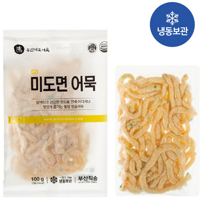 미도어묵 미도면 부산오뎅 면어묵 어묵면 미도식품100g, 1개, 100g