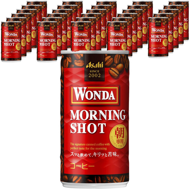 Asahi 朝日 Wanda Morning Shot 罐裝咖啡, 185g, 30個