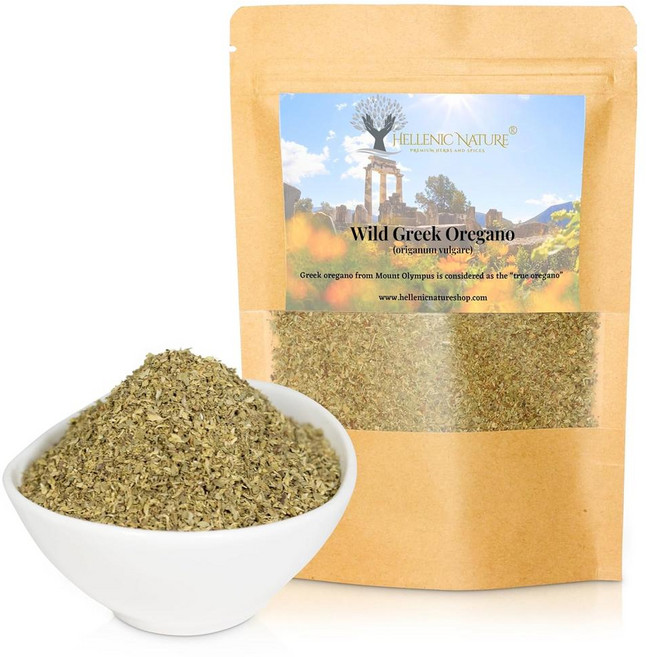 HELLENIC NATURE PREMIUM HERBS AND SPICES 올림푸스 산에서 건조된 야생 그리스 오레가노 허브 프리미엄, 85g, 1개