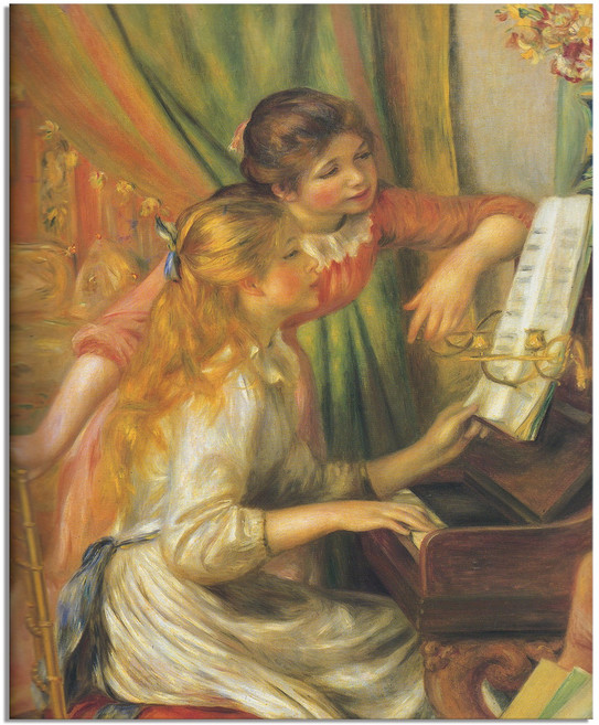 세잔느화실 캔버스액자 르누아르-56.피아노 치는 소녀, 53x45cm