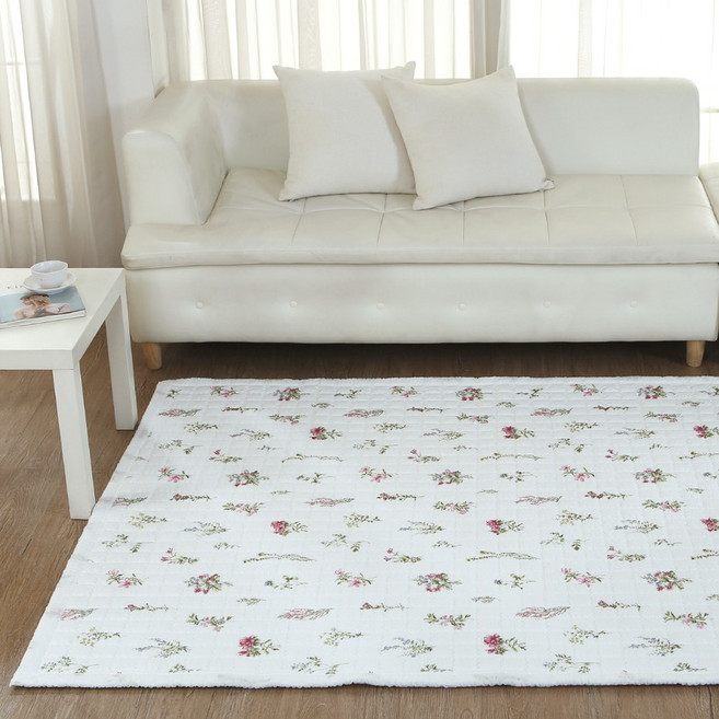 국내제조 냉감리플 여름 침대패드 겸 카페트 Q, 썸머홀리 핑크