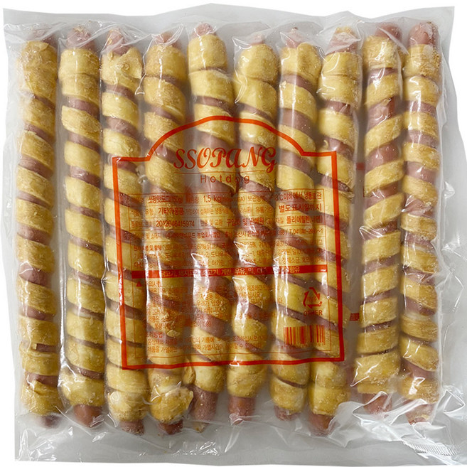 쏘팡 회오리 페스츄리핫도그 150gx10개입 1.5kg, 1개