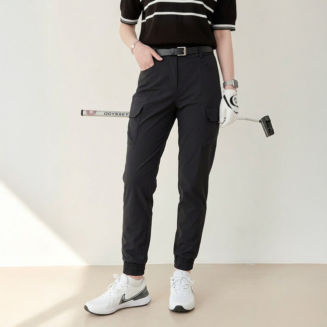 엠엠스포츠 여성 봄 여름 카고 골프 바지 조거팬츠 빅사이즈