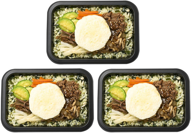 굿스푼 저당 버섯 불고기 비빔밥 덮밥 양많은 300g 영양식 건강 도시락 배달 방학 설 명절 선물 임당 식단 3팩 / 6팩, 3개, 저당 버섯불고기 비빔밥