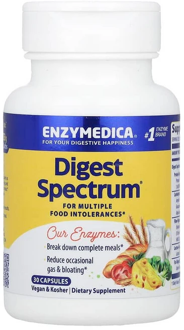 Enzymedica Digest Spectrum® 캡슐 30정 ENZ-29170, 1개 - 쿠팡