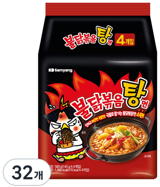 불닭 볶음탕면 145g, 32개
