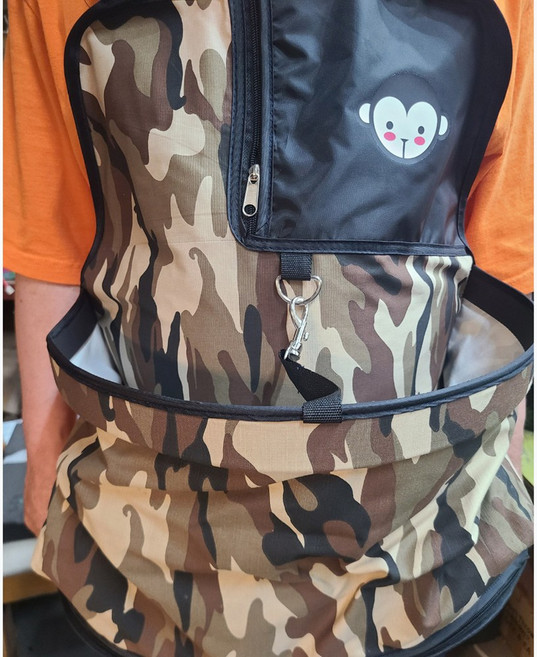 다목적 앞치마 수확용 나물 앞치마 접이식 주머니 앞치마 작업용 농사용, 3번 밀리터리, 1개