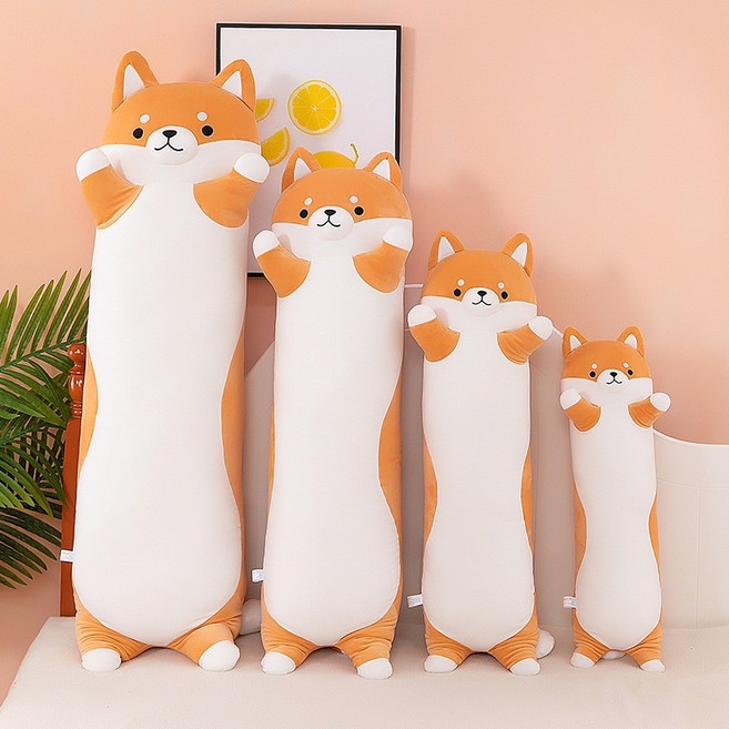 長條柴犬抱枕 靠腰枕 靠枕 禮品
