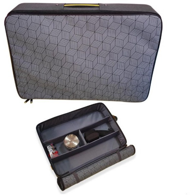 피크닉 테이블 캠핑 수납 가방 트렁크수납, 1개, 블랙그레이, 1단