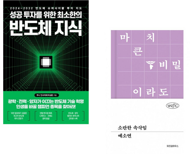 (무니 인사이트) 성공 투자를 위한 최소한의 반도체 지식 + (예소연) 소란한 속삭임 (전2권)