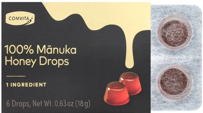 몸관리하세요 겨울입니다 Comvita 100% 마누카 꿀 드롭 6방울 18g(0.63oz) 특별관리진행, Comvita100마누카꿀드롭6방울18g063oz - 쿠팡