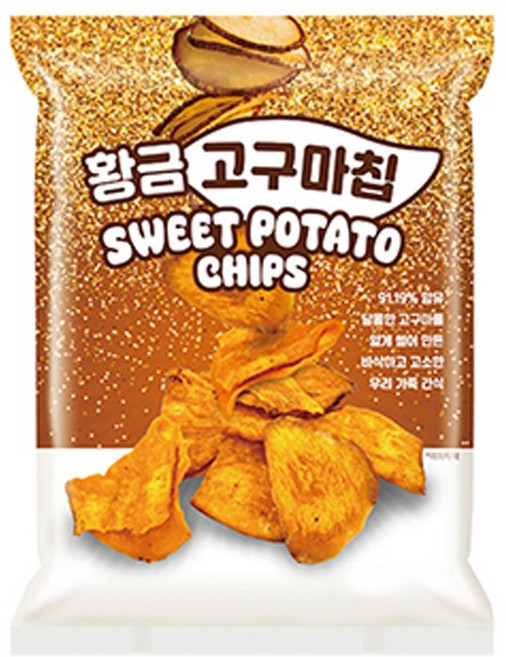 황금 고구마칩, 8개, 60g