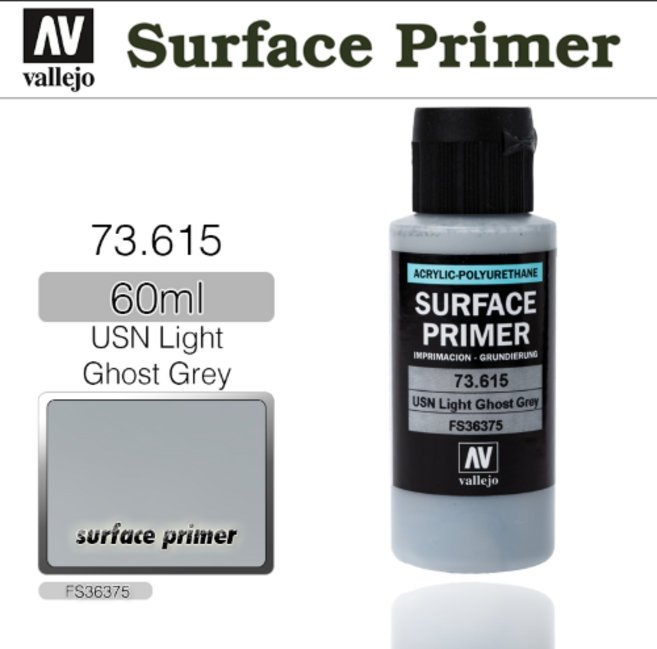 수성 서페이서 라이트 고스트 그레이 바예호 73615 USN Light Ghost Grey 60ml, 1개