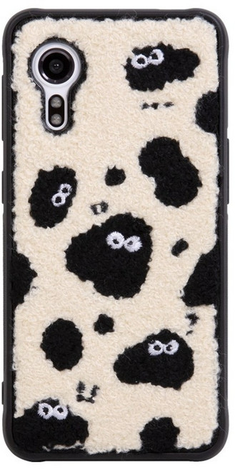 먼지 뽀글이 자수 범퍼 케이스