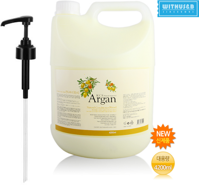 WITHUSNB 내츄럴 대용량 린스 4.2L + 펌프, 4200ml, 1개