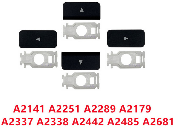 맥북 프로 에어 교체용 화살표 키캡 힌지 왼쪽 오른쪽 위쪽 아래 A2141 A2251 A2289 A2179 A2337 A2338 A2442 A2485 A2681, 3)Down Arrow KP W HG, 1개