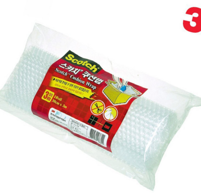 3M 쿠션랩 포장용 에어캡 충전 방한 창문용 유리창 그릇 이사 선물 가전제품