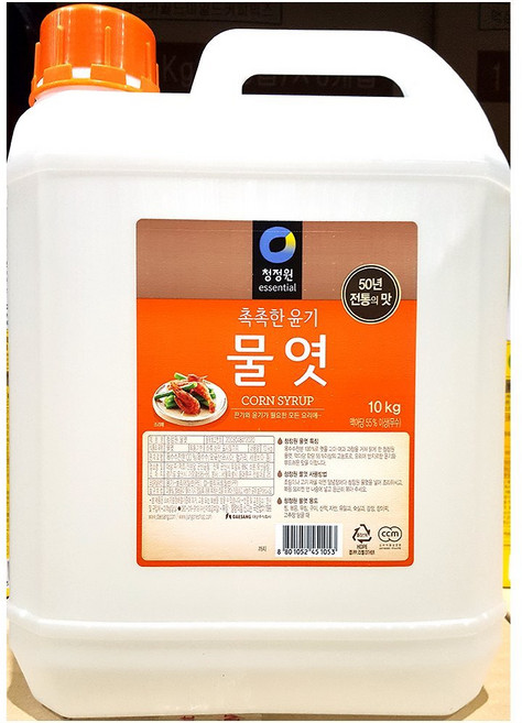 흰물엿(대상 10kg) 흰색 물엿 조청 대용량 업소용, 1개, 10kg