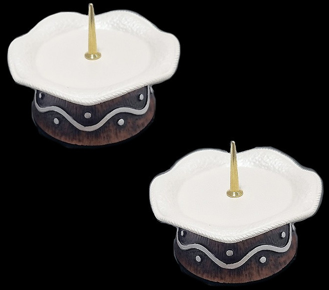 마블 꽃 촛대 화이트 영세 선물 천주교 성물 P0000HCP, 1개