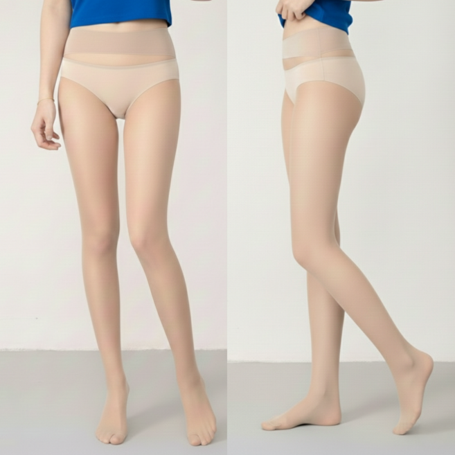 고트 에어핏 와이드밴드 0데니아 노라인 팬티스타킹 2매