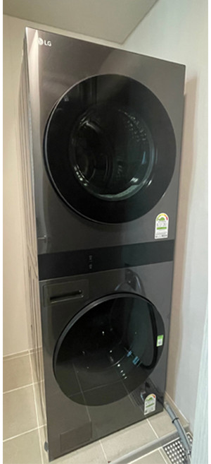 LG전자 트롬 AI 오브제컬렉션 워시타워 세탁기 FA25KJF + 건조기 RA25KJF + 25kg + 25kg 방문설치, WA2525KDF, 스페이스블랙