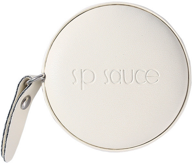 SP Sauce 皮革軟皮尺 迷你皮革捲尺 自動回捲設計, 1個, 圓形米