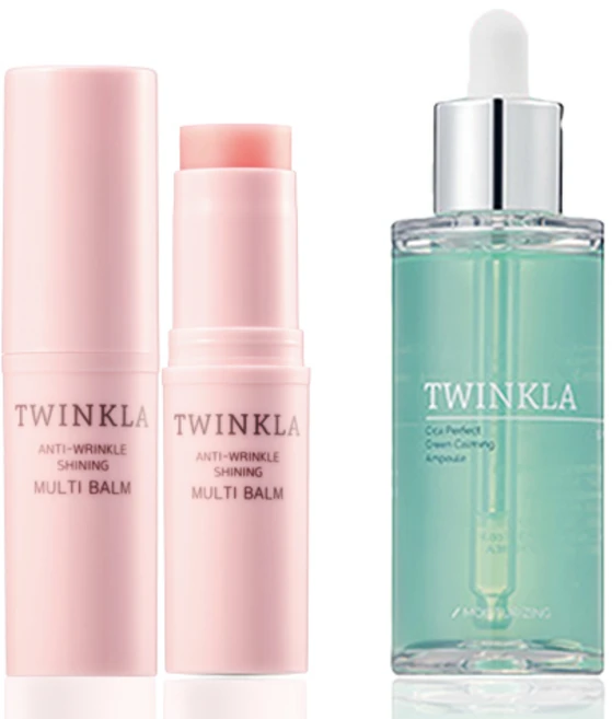 트윙클라 기미스틱 주름스틱 멀티밤10g + 사카 고보습 비타민 앰플50ml, 멀티밤10g 1개 + 앰플50ml 1개, 50ml, 1개 - 쿠팡