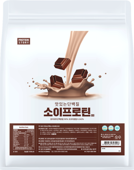 프로틴스토리 맛있는 단백질 소이프로틴 초코맛, 2kg, 1개