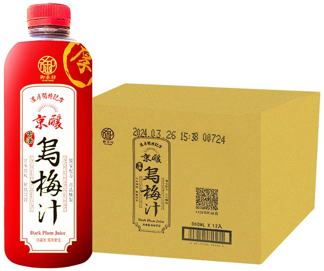 御禾坊 京釀 烏梅汁, 12, 960ml
