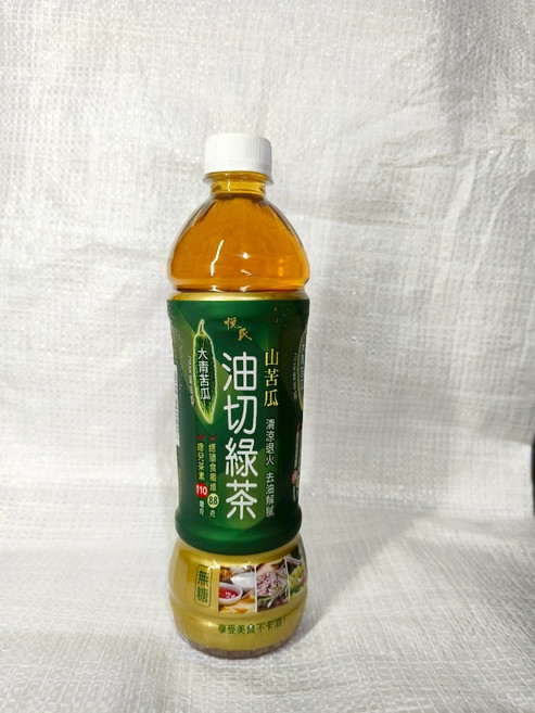 每朝 山苦瓜油切綠茶 清涼飲, 1箱, 24個裝, 550ml
