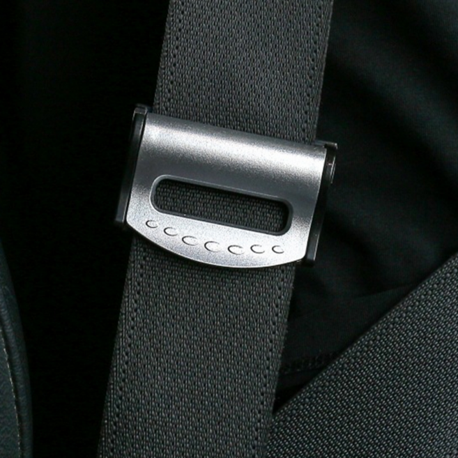 솔레르 편안한 안전벨트 스토퍼, 2개, 실버