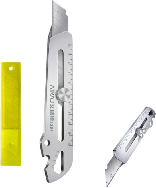 케이엠 7in1 멀티 올스텐 스테인리스 커터칼, 1세트