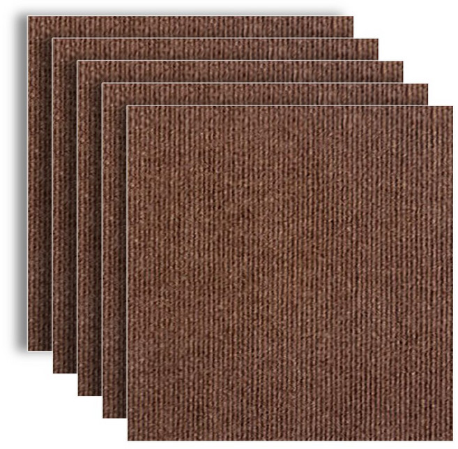 에이제이큐 [정품] 대형 흡착식 논슬립 미끄럼방지 카페트 바닥 조각매트, 10개, 다크 브라운