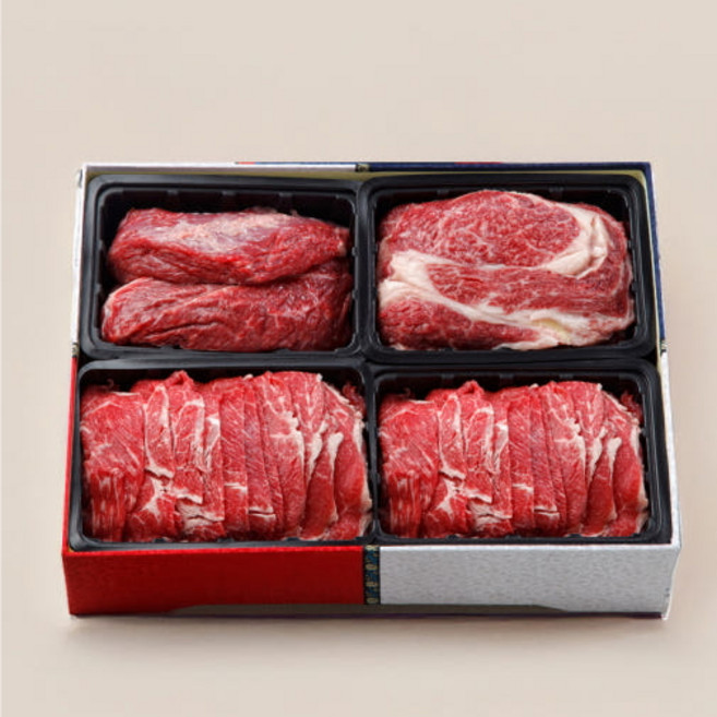 송제한우 2kg 한우선물세트 1++ 꽃등심 불고기 사태 어르신 엄마 선물, 1개