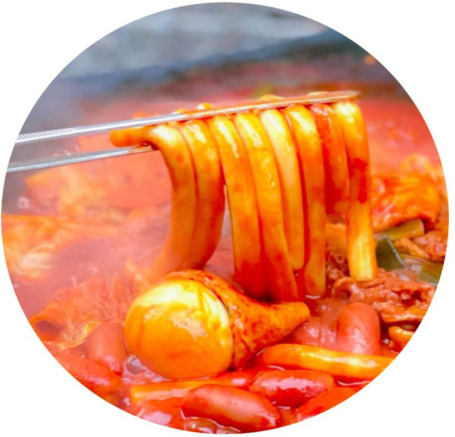 칠구 즉석 떡볶이 수제로 만든 생밀떡떡볶이세트 매운맛, 1세트, 530g