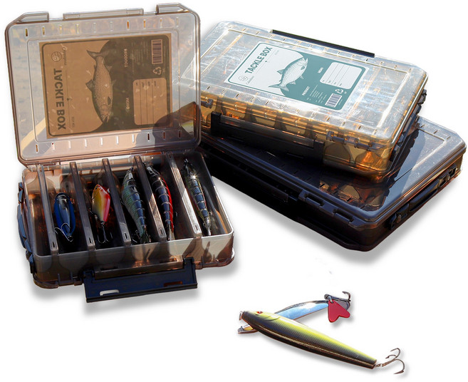 캄쇼어 낚시 루어 태클박스 3종세트, 1세트, 블랙(black)