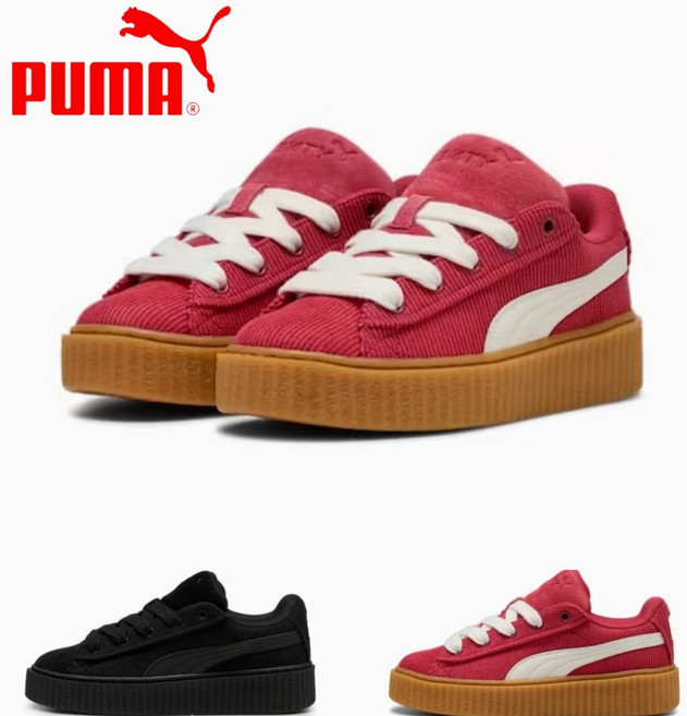 [국내매장판] 푸마 크리퍼 패티 우먼스 여성 스니커즈 2종 PUMA Black Club Red