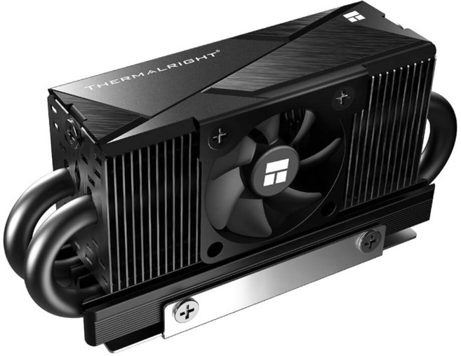 Thermalrlght HR10 2280 PRO 블랙 SSD 방열판 쿨러 양면 방열판 4x5mm 히트파이프 AGHP 토크놀로지 M.2 2280 SSD 냉각용 열 실리콘 패